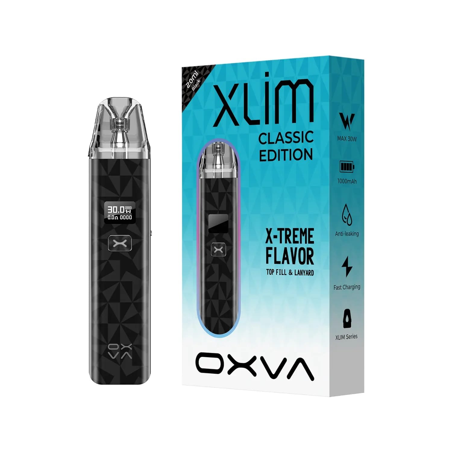 OXVA xlim classic edition + 1 10ml liquid for free
