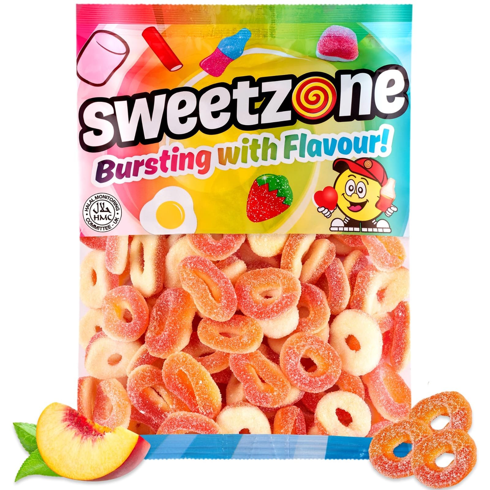 Sweetzone fizzy rings 170 grams
